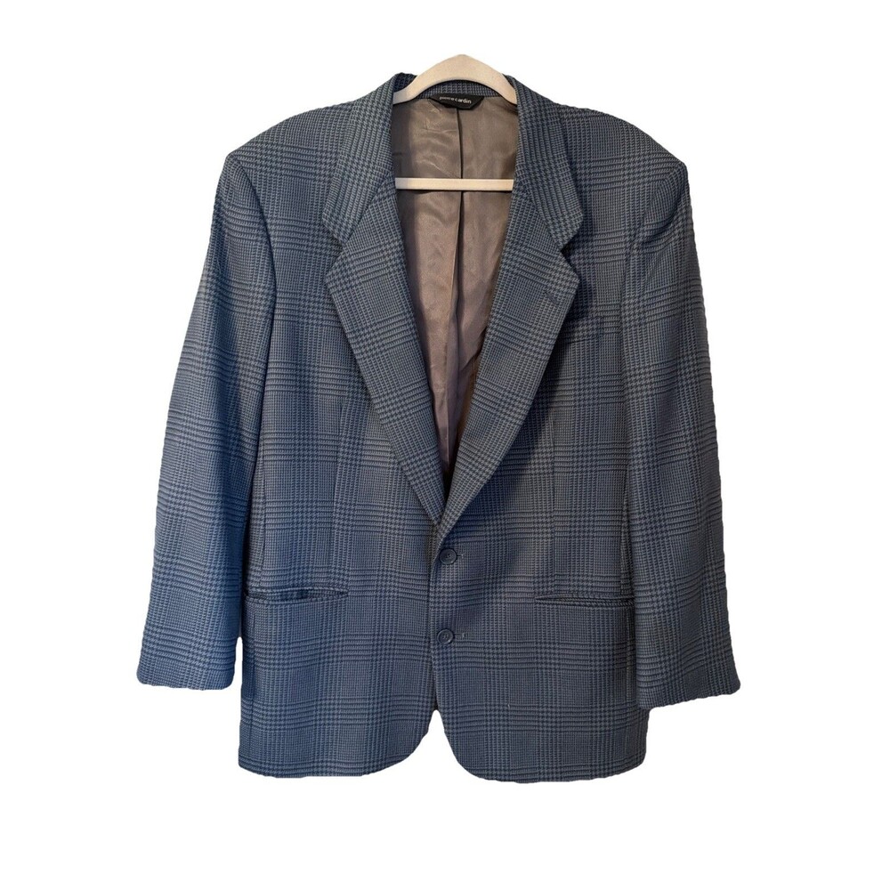 Vintage Pierre Cardin Wool Plaid Blazer Men’s 42R | USA Made Union Sport Coat